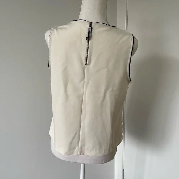 Zara tank shirt with fringe detail size M - Picture 2 of 4